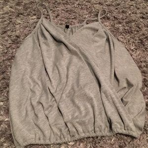 crossed front tank top